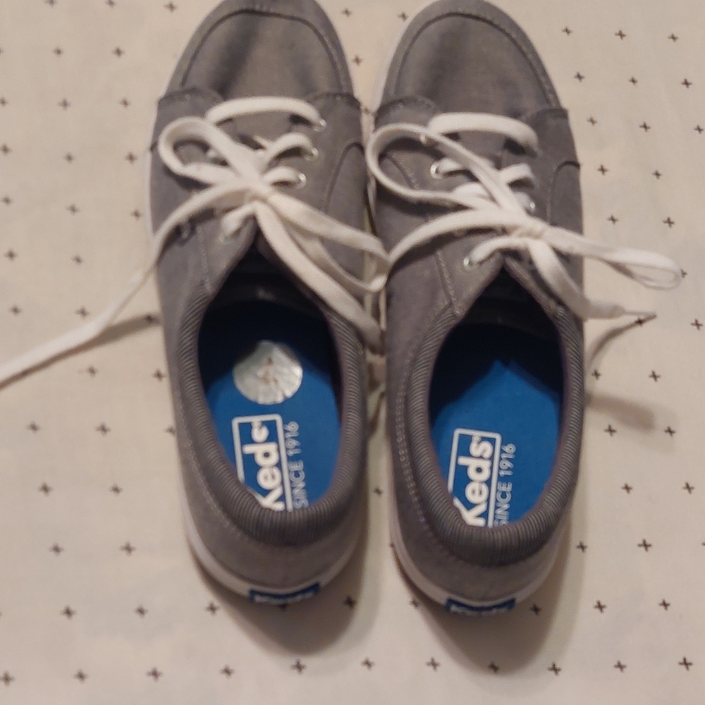 Keds Charcoal Sneakers with White Laces